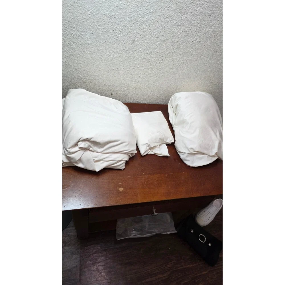 SHEEX Performance King Sheet Set Cream Polyester Spandex Cooling Bedding Set 3pc